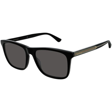 SOLID GRAY LENSES WITH BLACK FRAME