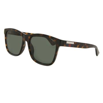 SOLID GREEN LENSES WITH HAVANA FRAME