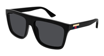 SOLID GRAY LENSES WITH SHINY BLACK FRAME