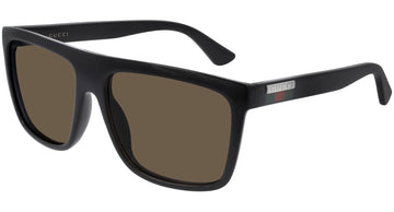 SOLID BROWN LENSES WITH SHINY BLACK FRAME