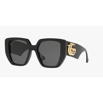 SOLID GRAY LENSES WITH BLACK FRAME