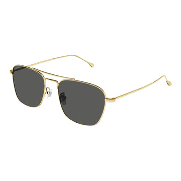 SOLID GRAY LENSES WITH GOLD FRAME