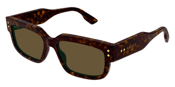 SOLID BROWN LENSES WITH HAVANA FRAME