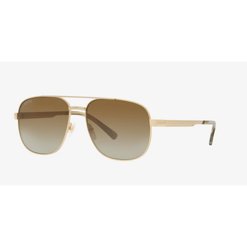 BROWN GRADIENT LENSES WITH GOLD FRAME