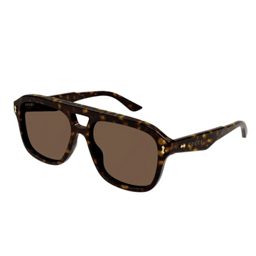 SOLID BROWN LENSES WITH HAVANA FRAME