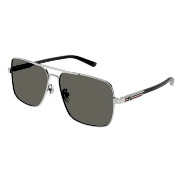 SOLID GRAY LENSES WITH GUNMETAL FRAME