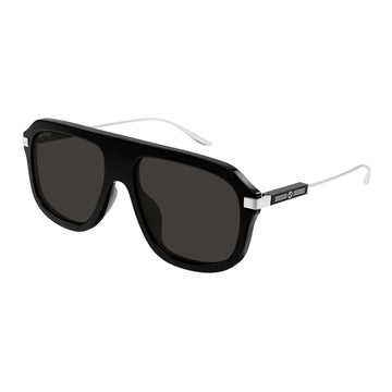 SOLID GRAY LENSES WITH BLACK SLIVER FRAME