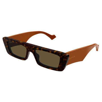 BROWN SOLID LENSES WITH HAVANA FRAME
