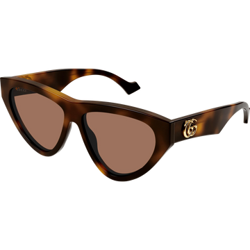 BROWN SOLID LENSES WITH HAVANA FRAME