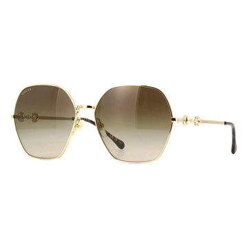 BROWN GRADIENT LENSES WITH GOLD FRAME