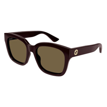 BROWN LENSES WITH BURGUNDY FRAME