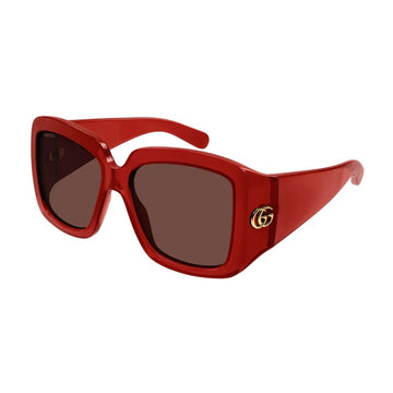 BROWN RED LENSES WITH SHINY DARK RED FRAME