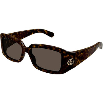 SOLID BROWN LENSES WITH HAVANA FRAME