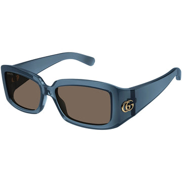 LIGHT PINK LENSES WITH BLUE FRAME