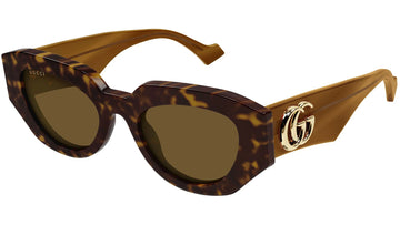 SOLID BROWN LENSES WITH DARK HAVANA FRAME