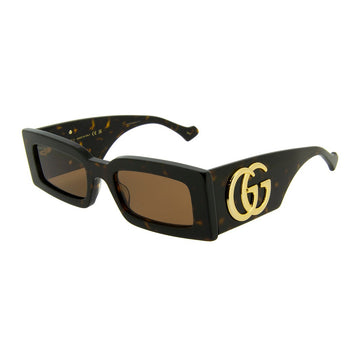 SOLID BROWN LENSES WITH HAVANA FRAME