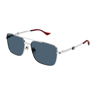 BLUE LENSES WITH SILVER FRAME