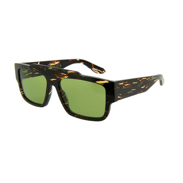 LIGHT GREEN LENSES WITH BROWN FRAME