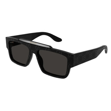 SOLID GRAY LENSES WITH BLACK MONOGRAM FRAME