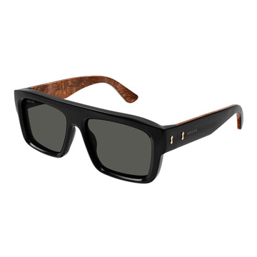 SOLID GRAY LENSES WITH BLACK FRAME