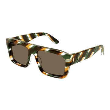 SOLID BROWN LENSES WITH BROWN HAVANA FRAME