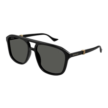 SOLID GRAY LENSES WITH BLACK FRAME
