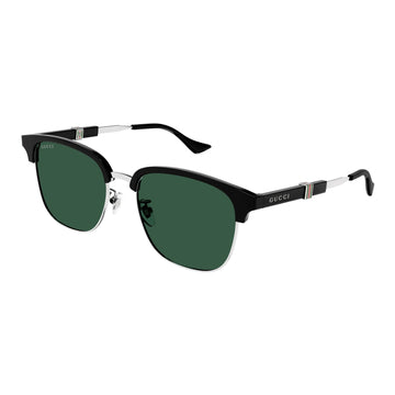 SOLID GREEN LENSES WITH SLIVER FRAME
