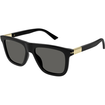 SOLID GRAY LENSES WITH BLACK FRAME