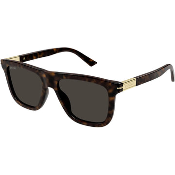 SOLID BROWN LENSES WITH SHINY DARK HAVANA FRAME