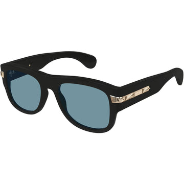LIGHT BLUE LENSES WITH MATTE BLACK FRAME
