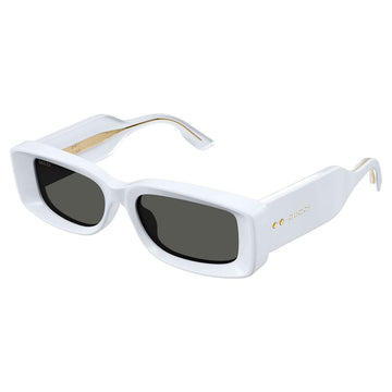 SOLID GRAY LENSES WITH WHITE FRAME