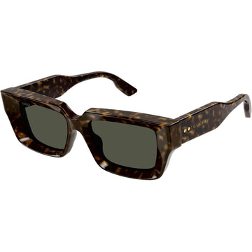 SOLID GREEN LENSES WITH HAVANA FRAME