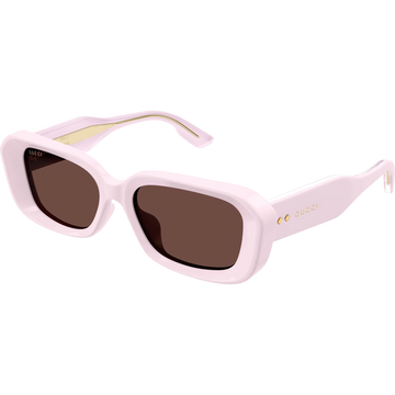 BROWN LENSES WITH LIGHT PINK FRAME