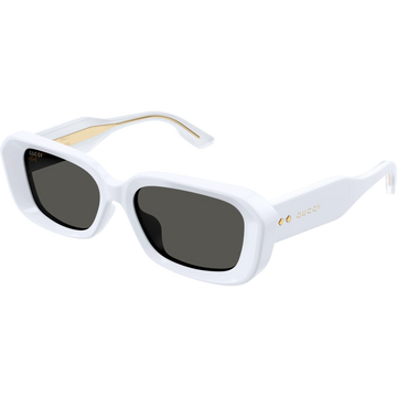 SOLID GRAY LENSES WITH WHITE FRAME
