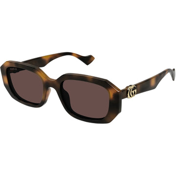 SOLID BROWN LENSES WITH SHINY HAVANA FRAME