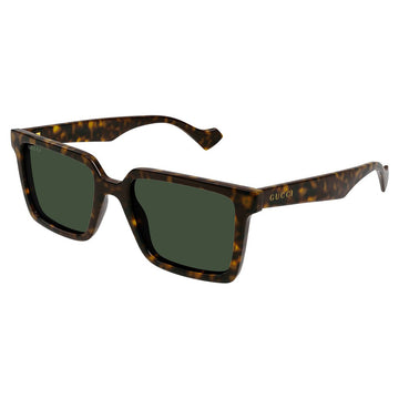 SOLID GREEN LENSES WITH HAVANA FRAME