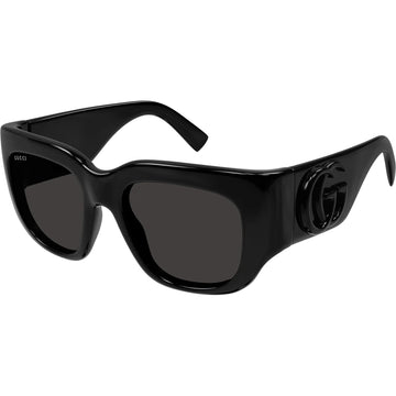 SOLID GRAY LENSES WITH BLACK FRAME