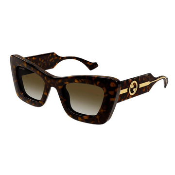 BROWN GRADIENT LENSES WITH HAVANA FRAME