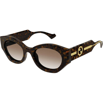 BROWN GRADIENT LENSES WITH HAVANA FRAME