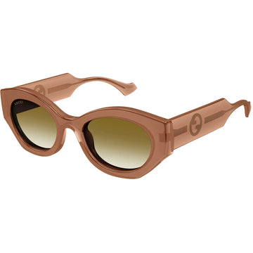 BROWN GRADIENT & LIGHT YELLOW LENSES WITH TRANSPARENT AMBER FRAME