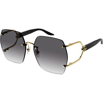 GRAY GRADIENT LENSES WITH SHINY ENDURA GOLD FRAME