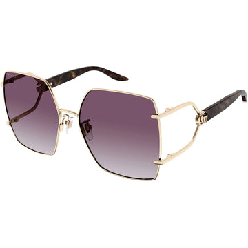 BURGUNDY GRADIENT LENSES WITH ROSE GOLD FRAME