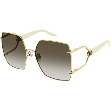 BROWN GRADIENT LENSES WITH ROSE GOLD FRAME