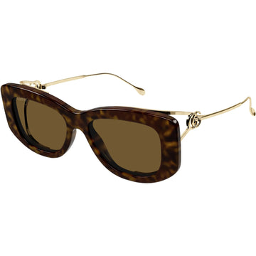 SOLID BROWN LENSES WITH HAVANA FRAME