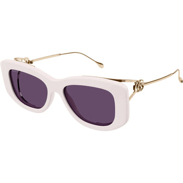 SOLID VIOLET LENSES WITH LVORY FRAME