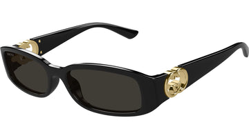 SOLID GRAY LENSES WITH SHINY BLACK FRAME