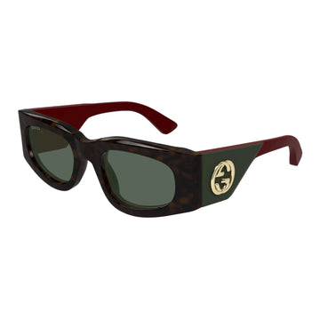 SOLID GREEN LENSES WITH HAVANA FRAME