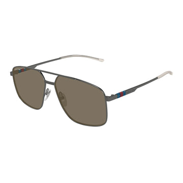 BROWN LENSES WITH GUNMETAL FRAME