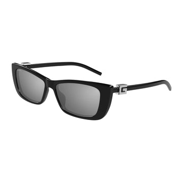 SOLID GRAY MIRROR LENSES WITH BLACK FRAME