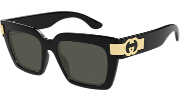 SOLID GRAY LENSES WITH BLACK FRAME